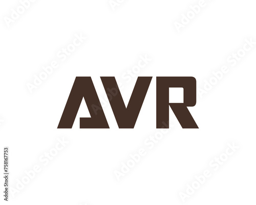 AVR Logo design vector template photo