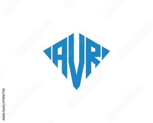 AVR Logo design vector template photo