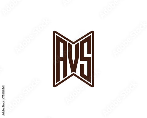 AVS logo design vector template photo