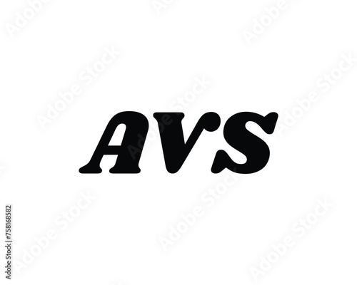 AVS logo design vector template photo