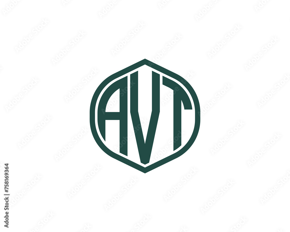 AVT logo design vector template AVT logo design vector template