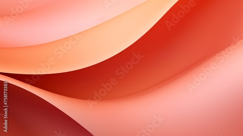 Creative Curved Peach, Pink, and Orange Colors