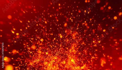 dust particles abstract background of particles fire flying sparks 3d rendering