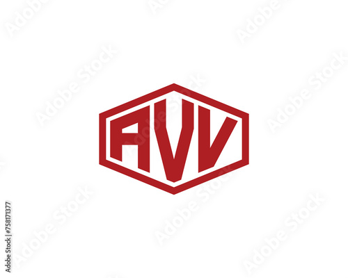 AVV Logo design vector template photo