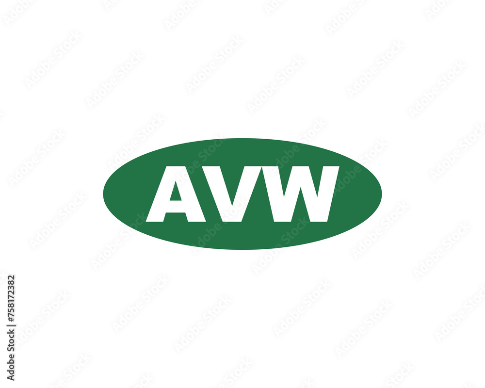 AVW logo design vector template AVW logo design vector template