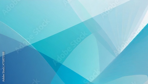 blue aquamarin soft geometric shapes background created with