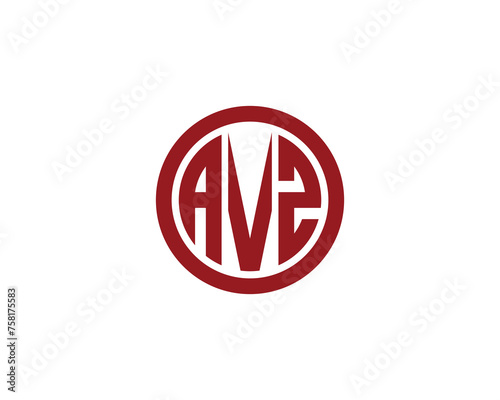 AVZ logo design vector template