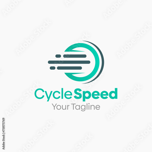 Illustration Vector Graphic Logo of Cycle Speed. Good for Small Business, agency and etc