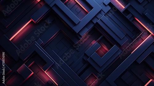 Geometric background in futuristic style with dynamic lines and shapes