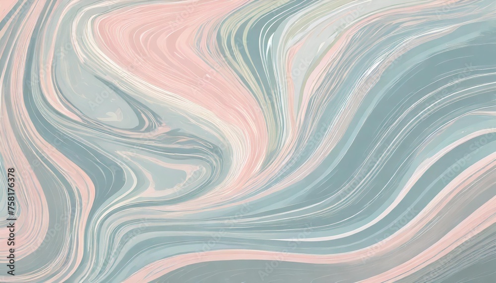 swirl lines of pastel color marble texture for a background