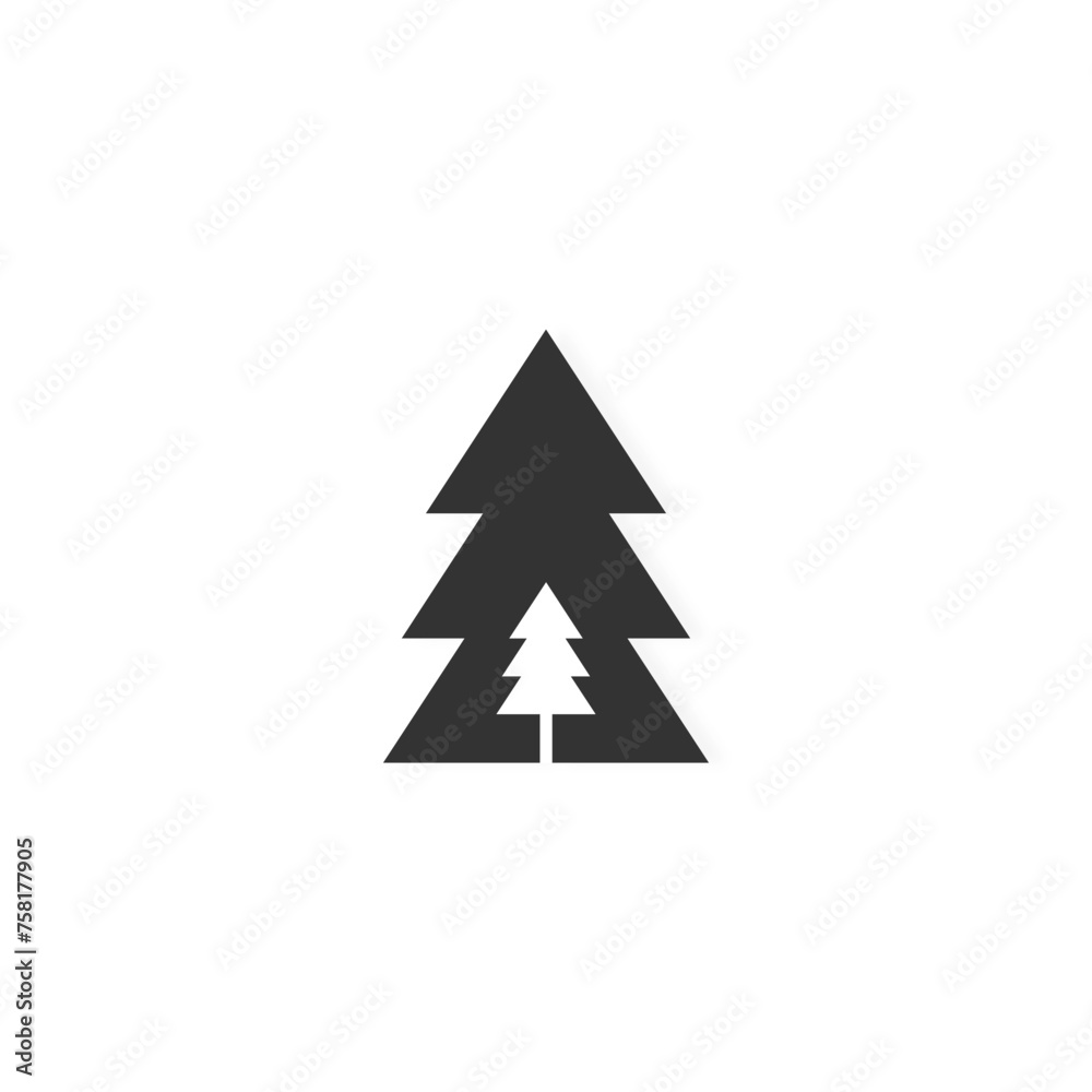Pine tree simple black and white logo design. Clean, minimal, modern business brand design concept. Pine tree simple black and white logo design. Clean, minimal, modern business brand design concept.