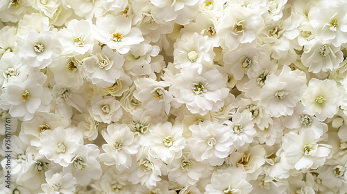 Elegant White Floral Abundance #758178761