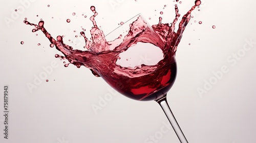 Delicious Red Wine Splash Cut Out - 8K Resolution
