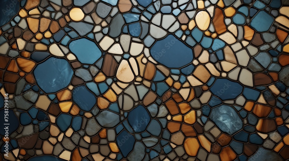 Geometric background with mosaic patterns Geometric background with mosaic patterns