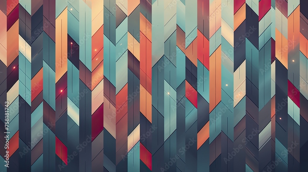 Geometric background with arrow shapes