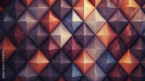 Geometric background with diamond shaped elements