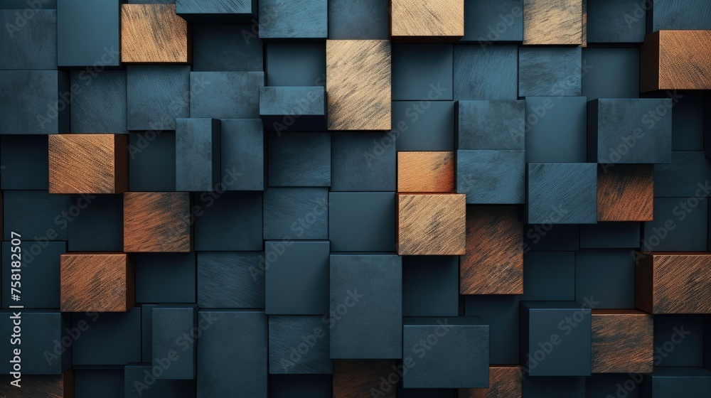 Geometric background with square shaped elements Geometric background with square shaped elements