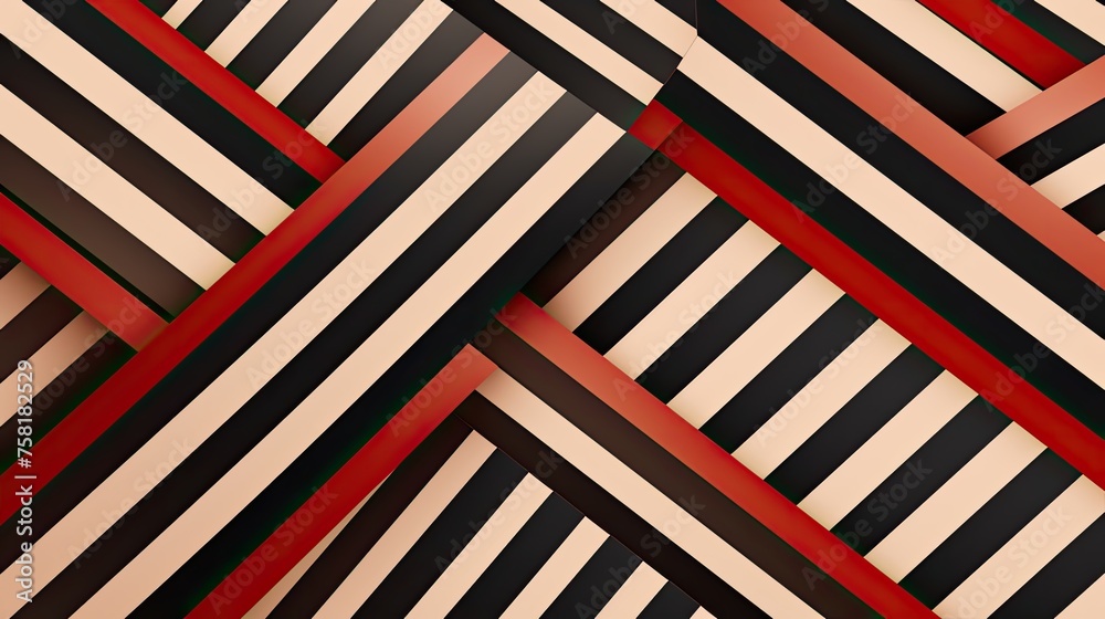 Obraz premium Geometric background with striped patterns