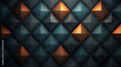 Geometric background with diamond shaped elements
