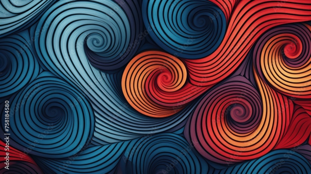 Geometric background with spiral patterns Geometric background with spiral patterns