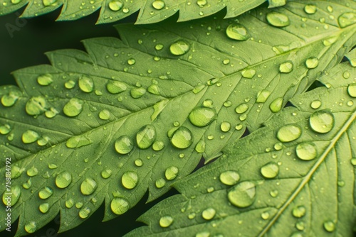 Background of green cannabis leaves, marijuana plant texture