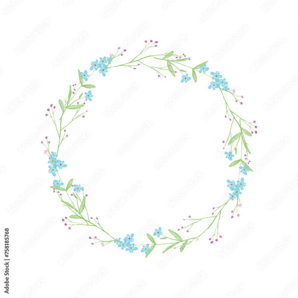 frame with flower decoration floral decorative elements