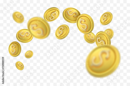 3D Token Coin Icons vector