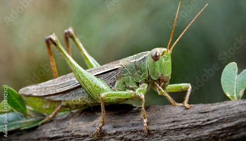Generated image of grasshopper close up © Alena Shelkovnikova