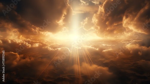 Godly Light in Heaven Symbolizing Divine Presence