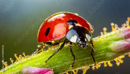 Generated image of ladybug close up  © Alena Shelkovnikova