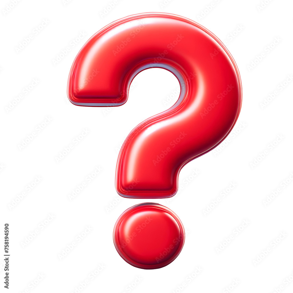 red question mark 3d red question mark 3d