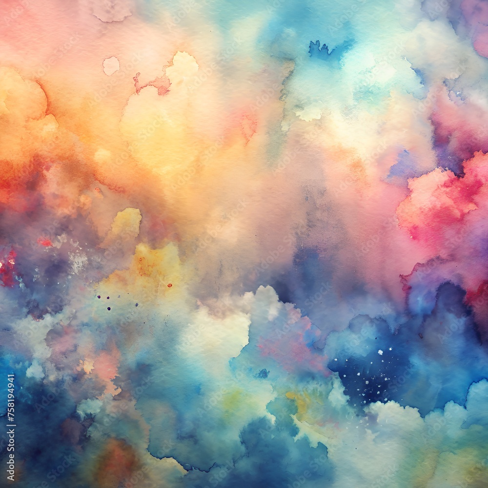 Abstract Watercolor Background: Colorful Splash for Artistic Projects