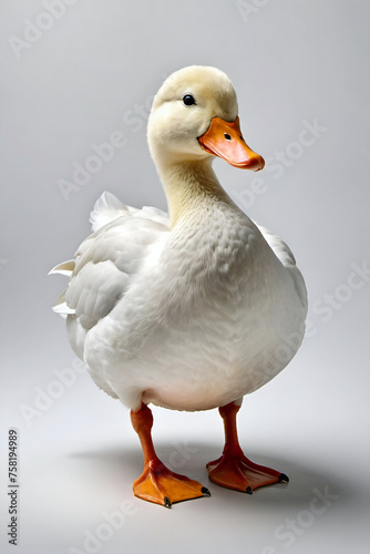 Generative AI full height duck portrait 