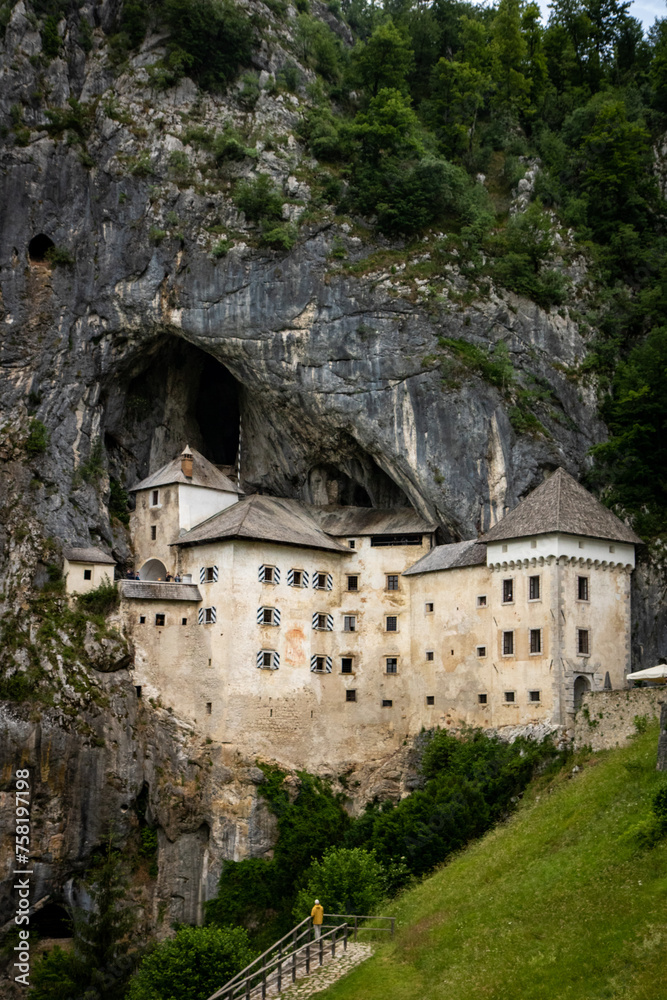 Predjama Castle, Predjamski grad or Grad Predjama » Postojna Cave Park stone castle embedded in the mountain Slovenia