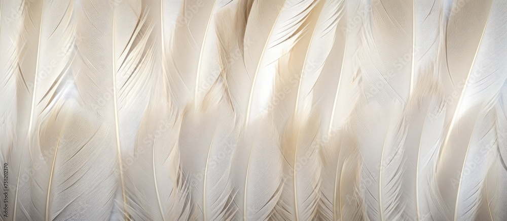 Ethereal White Feathers Floating Gracefully on Dark Background Ethereal White Feathers Floating Gracefully on Dark Background
