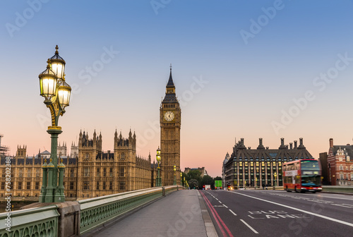 Big Ben in London in the morning