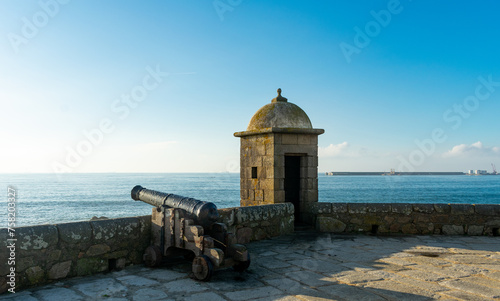 old stone fortress by the sea in porto portugal © AGORA Images