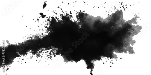 Paint stains black blotch background. Grunge Design Element. Brush Strokes. Vector illustration
 photo