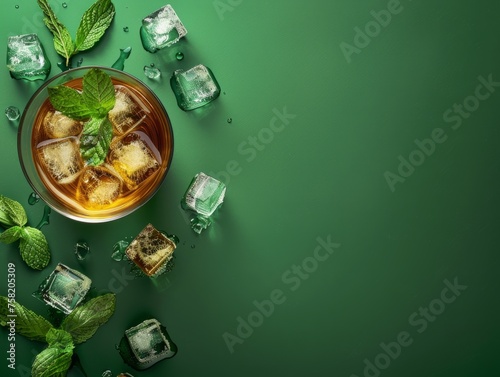 National Mint Julep Day, with copy space