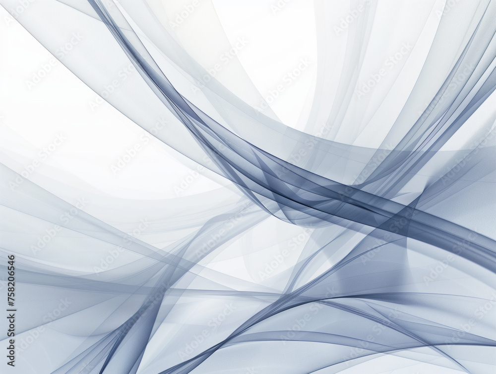 Abstract Blue Waves, Dynamic Flowing Lines, Modern Artistic Background Abstract Blue Waves, Dynamic Flowing Lines, Modern Artistic Background