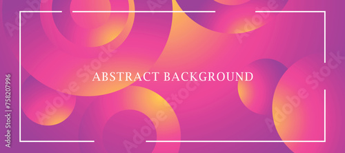 Abstract Purple and yellow background with circular shapes