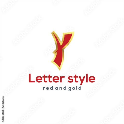 initial letter Y logo type with design for company and business logo