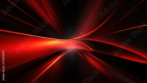 Energetic Red and Black Abstract Tunnel