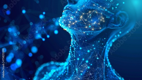 An innovative infographic showcasing the latest breakthroughs in human throat healthcare. Doctor online concept