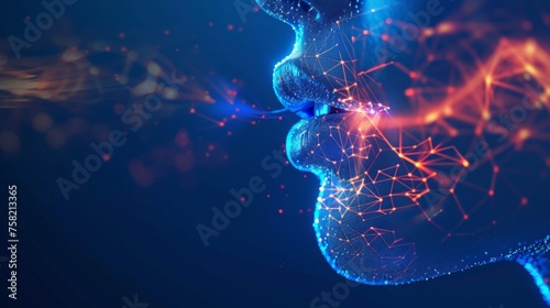 An innovative infographic showcasing the latest breakthroughs in human larynx healthcare. Doctor online concept