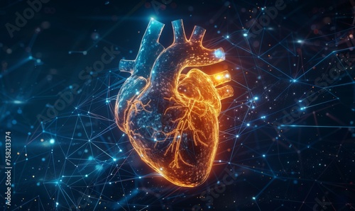 An innovative infographic showcasing the latest breakthroughs in human hearts healthcare. Doctor online concept