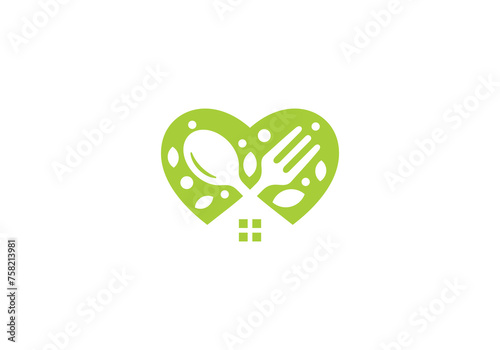 fork and spoon logo design. icon symbol for health restaurant food