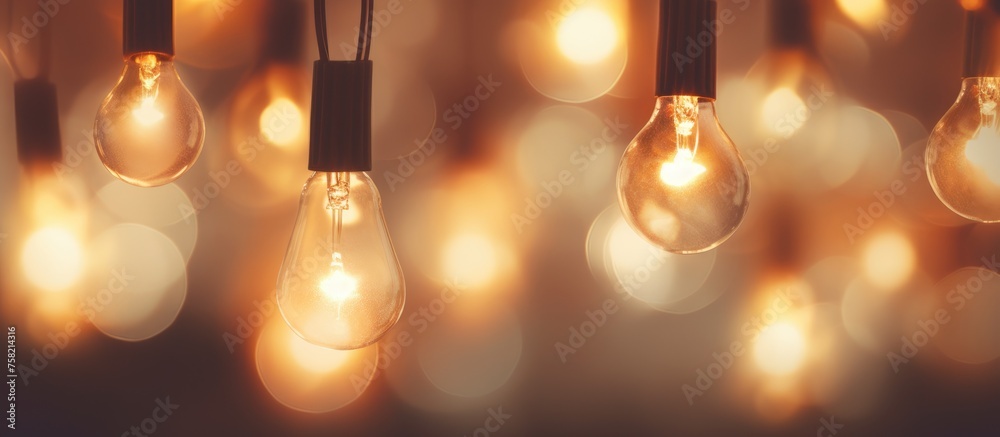 Soft and blurred image background with bulbs' night light bokeh. Soft and blurred image background with bulbs' night light bokeh.