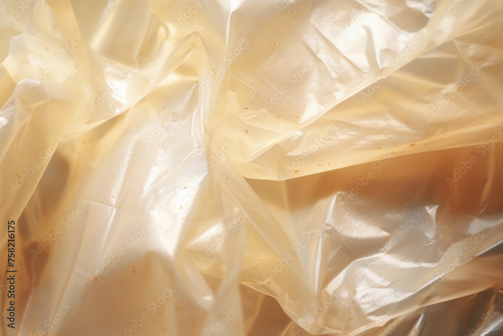 Detailed view of a white plastic bag, versatile for various concepts Detailed view of a white plastic bag, versatile for various concepts