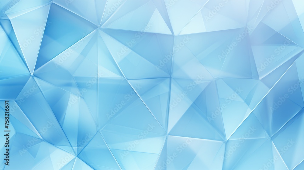 Fototapeta premium Abstract background with blue and white triangles, suitable for various design projects